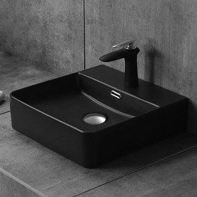 Ceramita Slim Black 50x42 - Επιτραπέζιος νιπτήρας