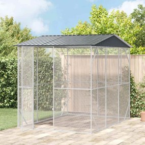 vidaXL Κλουβί Πουλιών Ανθρακί 227 x 310 x 247 εκ