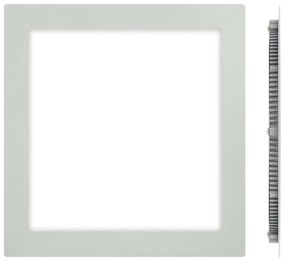 Panel Led Χωνευτό VK/04018/G/D 24x24x1,5cm Led 1920Lm 24w 6000K  Grey VKLed Square