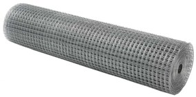 vidaXL Συγκολλητός φράχτης από σύρμα Ασημί 0.4 x 100 μ