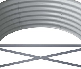 vidaXL Ζαρντινιέρα Ανθρακί 440x80x36 εκ Γαλβανισμένος χάλυβας