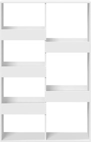 vidaXL Βιβλιοθήκη Λευκή 100x33x155,5 εκ. από Επεξεργασμένο Ξύλο