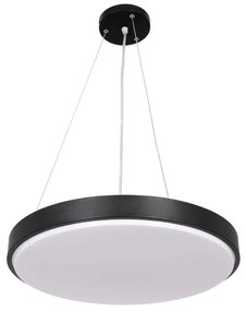 Φωτιστικό Οροφής Casper 61019 Led 76W Φ45cm Black GloboStar Plastic