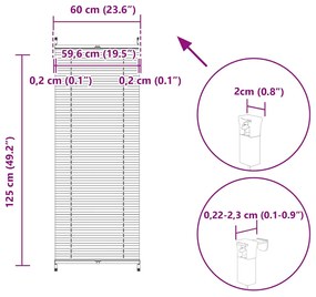 Σύστημα Σκίασης Πλισέ Κρεμ 60 x 125 εκ. 240626
