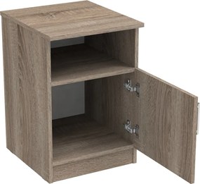 Κομοδίνο Galdi pakoworld σε καρυδί απόχρωση 40x45x60εκ