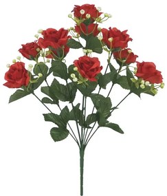 MarHome ΜΠΟΥΚΕΤΟ KOKKINO ΤΡΙΑΝΤΑΦΥΛΛΟ  Χ10- Y50cm 12/144KIB  00-23-1016-2