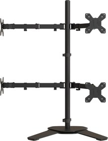 vidaXL Βάση Οθόνης VESA Μαύρη 75/100 χιλ. από Ατσάλι