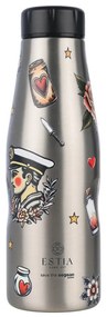 Μπουκάλι Θερμός Old School Ink Save The Aegean 01-31626 500ml Silver-Multi Estia