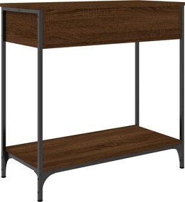vidaXL Τραπέζι Κονσόλα Καφέ Δρυς 75x34,5x75 εκ. Επεξεργασμένο Ξύλο