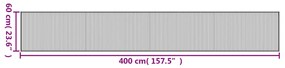 ΧΑΛΙ ΟΡΘΟΓΩΝΙΟ ΓΚΡΙ 60 X 400 ΕΚ. ΜΠΑΜΠΟΥ 376850