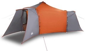 vidaXL Σκηνή Τιπί Γκρι και Πορτοκαλί 492 x 492 x 275 εκ ύφασμα
