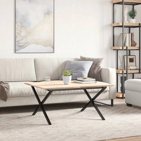 vidaXL Πόδια Τραπεζιού Σαλονιού σε Σχήμα «Χ» 80x70x43 εκ. Ατσάλι
