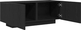 vidaXL Ντουλάπι TV 100 x 35 x 40 εκ Μαύρη Οξυά Επεξεργασμένο Ξύλο
