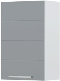 Ντουλάπι κρεμαστό Hudson V7-45-1K-Λευκό - Γκρι - 45.00Χ32.00Χ72.00cm