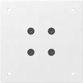 vidaXL Πόδια Κονσόλας 4 τεμ. Λευκά 72-74 εκ. Ατσάλινο