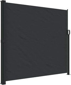 vidaXL Σκίαστρο Πλαϊνό Συρόμενο Μαύρο 180 x 500 εκ.