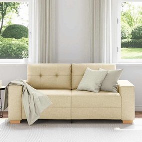 vidaXL Διθέσιος Καναπές-Διάδρομος Κρεμ 180x77x82 εκ. Ύφασμα