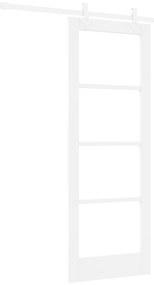vidaXL Σετ Συρόμενης Πόρτας  Σετ 2 Λευκό MDF 73.5 x 198.5 εκ.