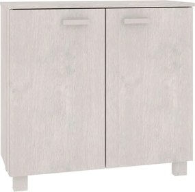 vidaXL Ντουλάπι HAMAR Λευκό 85 x 35 x 80 εκ. από Μασίφ Ξύλο Πεύκου