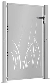 vidaXL Πύλη Κήπου με Σχέδιο Γρασίδι 105 x 130 εκ. από Ατσάλι Corten