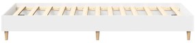 vidaXL Πλαίσιο κρεβατιού χωρίς στρώμα Λευκό 90x190 cm