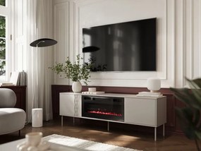 TRESSE TV Stand 180 EF beige ( possibility of installing a fireplace, ordered separately CAMA-KOMINEK-ELEKTRYCZNY-... ) DIOMMI-60-33304