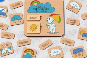 Σετ των 2 Intra απο ξύλο plywood 3mm-4mm πάχος – Weather Board for Kids | CNC Δίασταση  20x20 cm INTRAFABR-122540765