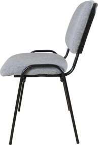Καρέκλα γραφείου επισκέπτη Nextdeco γκρι χρώμα Υ83,5x55x41