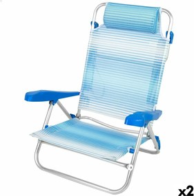Καρέκλα στην παραλία Aktive 47 x 82 x 49 cm (x2)