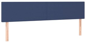 Κεφαλάρι Κρεβατιού LED Μπλε 160x5x78/88 εκ. Υφασμάτινο 3121344