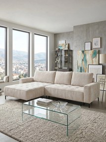 Γωνιακός Καναπές Jazz-Εκρού-Αριστερή