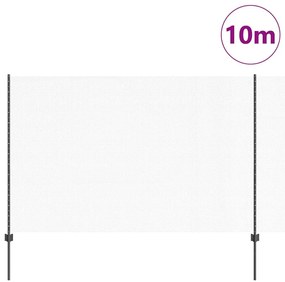 vidaXL Φράχτης με Στήλες. Γκρι 1.6 x 10 m Ατσάλι