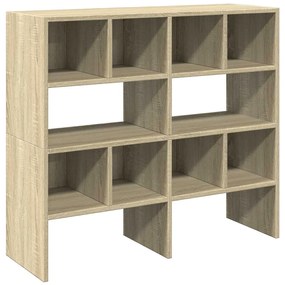 vidaXL Ράφια παπουτσιών 2 τμχ στοιβαζόμενα Sonoma Oak 89,5x30x40 cm