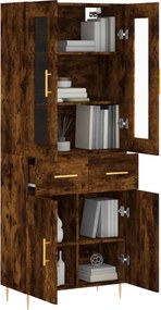 vidaXL Ντουλάπι Καπνιστή Δρυς 69,5x34x180 εκ. από Επεξεργασμένο Ξύλο