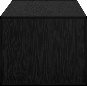 vidaXL Τραπεζάκι σαλονιού Μαύρη Οξυά 80 x 50 x 40 cm