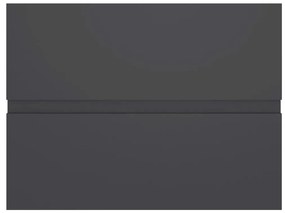 vidaXL Ντουλάπι Νιπτήρα Γκρι 60x38,5x45 εκ. Μοριοσανίδα
