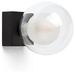 Φωτιστικό Μπάνιου - Απλίκα Perla G9 max 6W Black Faro Barcelona Metal, Glass