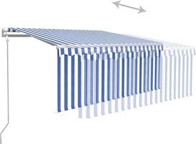 vidaXL Ηλεκτρική τέντα με LED και αισθητήρα 3 x 2,5 m