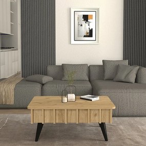 ΤΡΑΠΕΖΑΚΙ ΣΑΛΟΝΙΟΥ GEMMA MEGAPAP ΧΡΩΜΑ SEPET OAK 90X59,6X36,8ΕΚ.