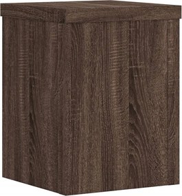 vidaXL Βάσεις Φυτών 2 Τεμ. Καφέ Δρυς 15x15x20 εκ. Επεξεργασμένο Ξύλο