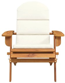 vidaXL Καρέκλα Κήπου Adirondack με Μαξιλάρια από Μασίφ Ξύλο Ακακίας
