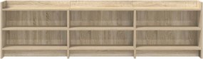 vidaXL Ντουλάπι TV 168 x 33 x 47 εκ. Sonoma Δρυς Επεξεργασμένο Ξύλο