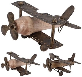 Διακοσμητικό Αεροπλάνο με διαστάσεις 27x23x13cm, σε 2 επιλογές σχεδίου