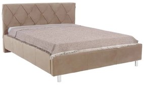 Επενδυμένο Κρεβάτι New Diamond Fylliana Μπέζ 160x200 εκ. 188x215x101 εκ.