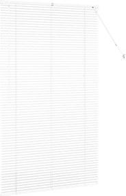 vidaXL Βενετσιάνικες Ρόδες Λευκό 175 x 105 εκ Αλουμίνιο