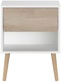 Κομοδίνο Randers-Φυσικό-Λευκό