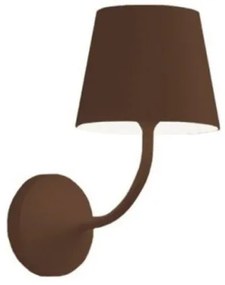 Απλίκα Φωτιστικό Τοίχου LED Poldina H19,7 Φ11 Zafferano-LD0348R3-Σκουριασμένο LD0348R3