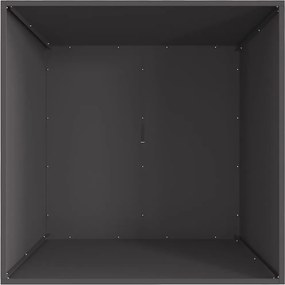 vidaXL Φωτιά Μαύρο 80 x 80 x 40 cm Ατσάλι