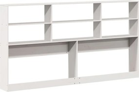 vidaXL Κεφαλάρι με Αποθ. Χώρο Λευκό 180 εκ. από Μασίφ Ξύλο Πεύκου