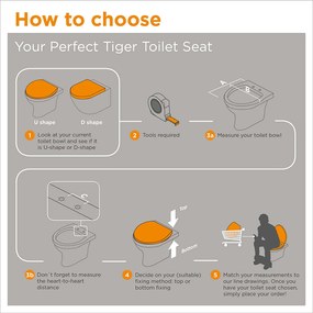 Tiger Blackwash Καπάκι Λεκάνης MDF Black 252030746